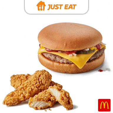 Get a free Cheeseburger or 3 Chicken Selects® when you spend £15 image