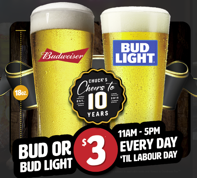 Bud or Bud Light $3 image