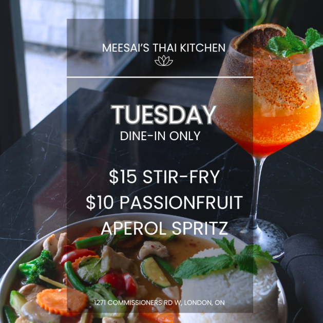 $15 stir-fry | $10 Passion Fruit Aperol Spritz image