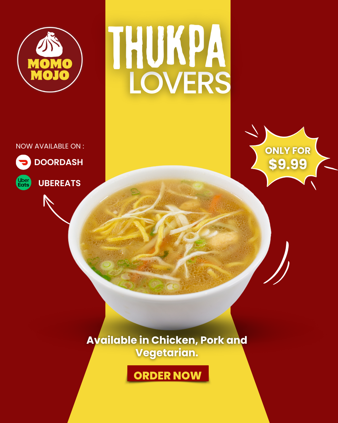 Thukpa is a warm and hearty noodle soup from the Himalayas image