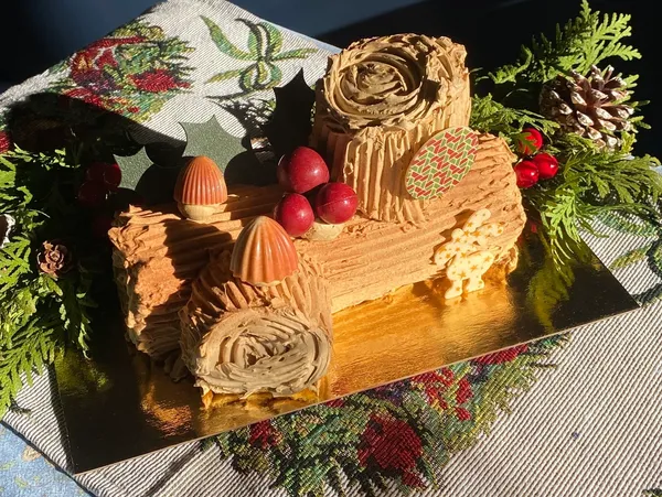 Yule Log Cake image