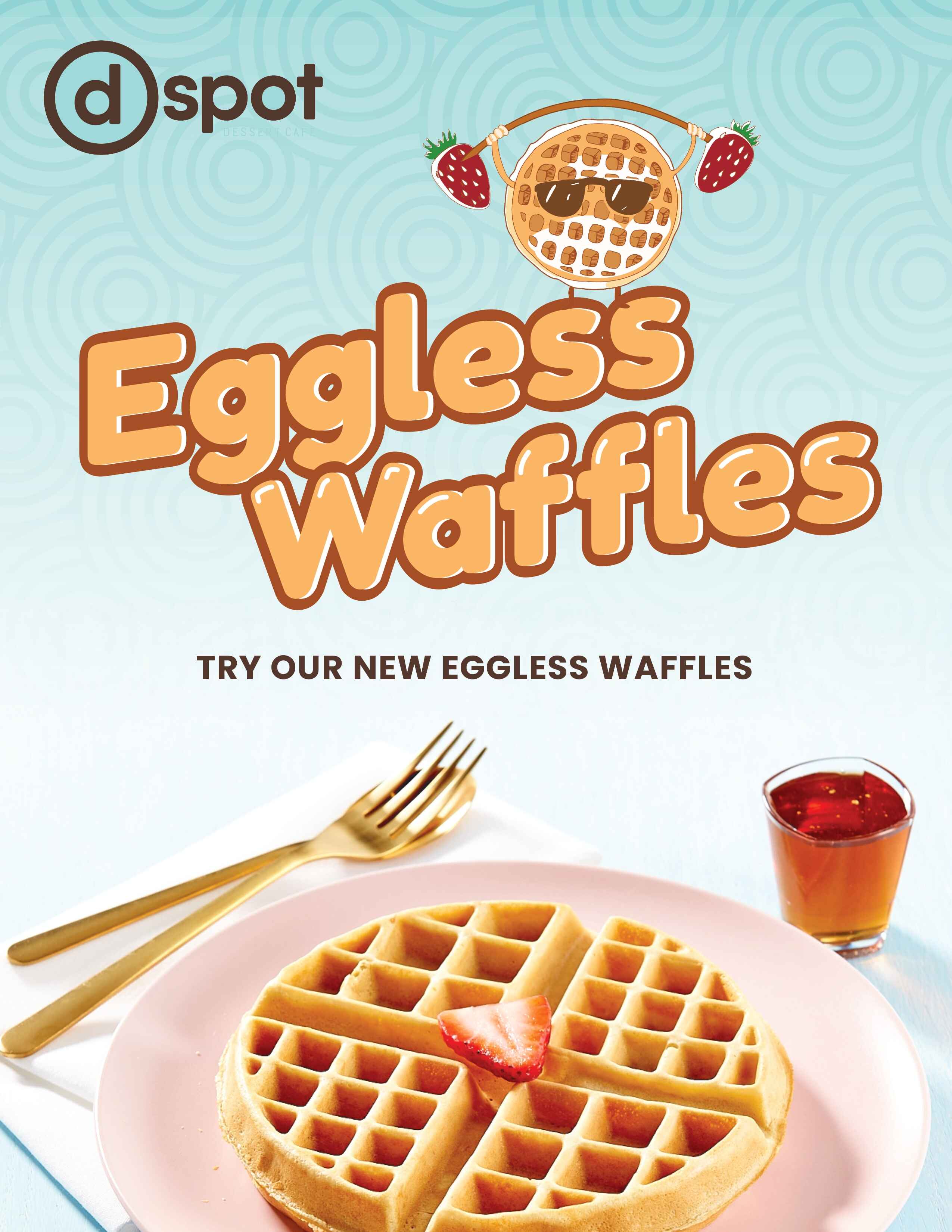 Eggless Waffles(Dessert) image