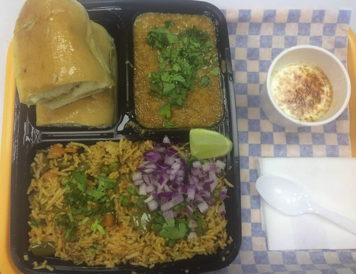 Pav Bhaji + Tava Pulav + Masala Chaas image