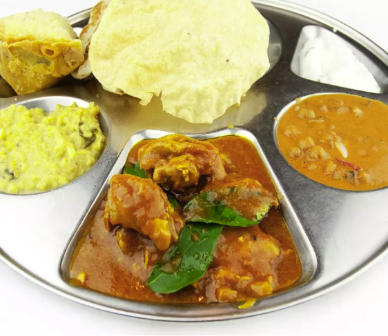 Chicken Thali image