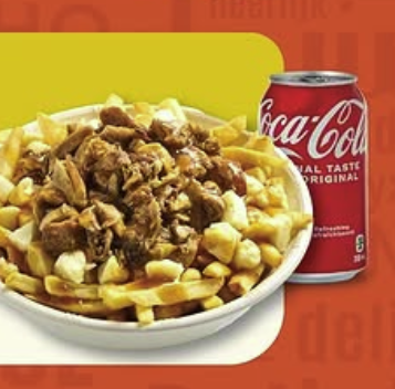 Chicken Poutine + Pop image