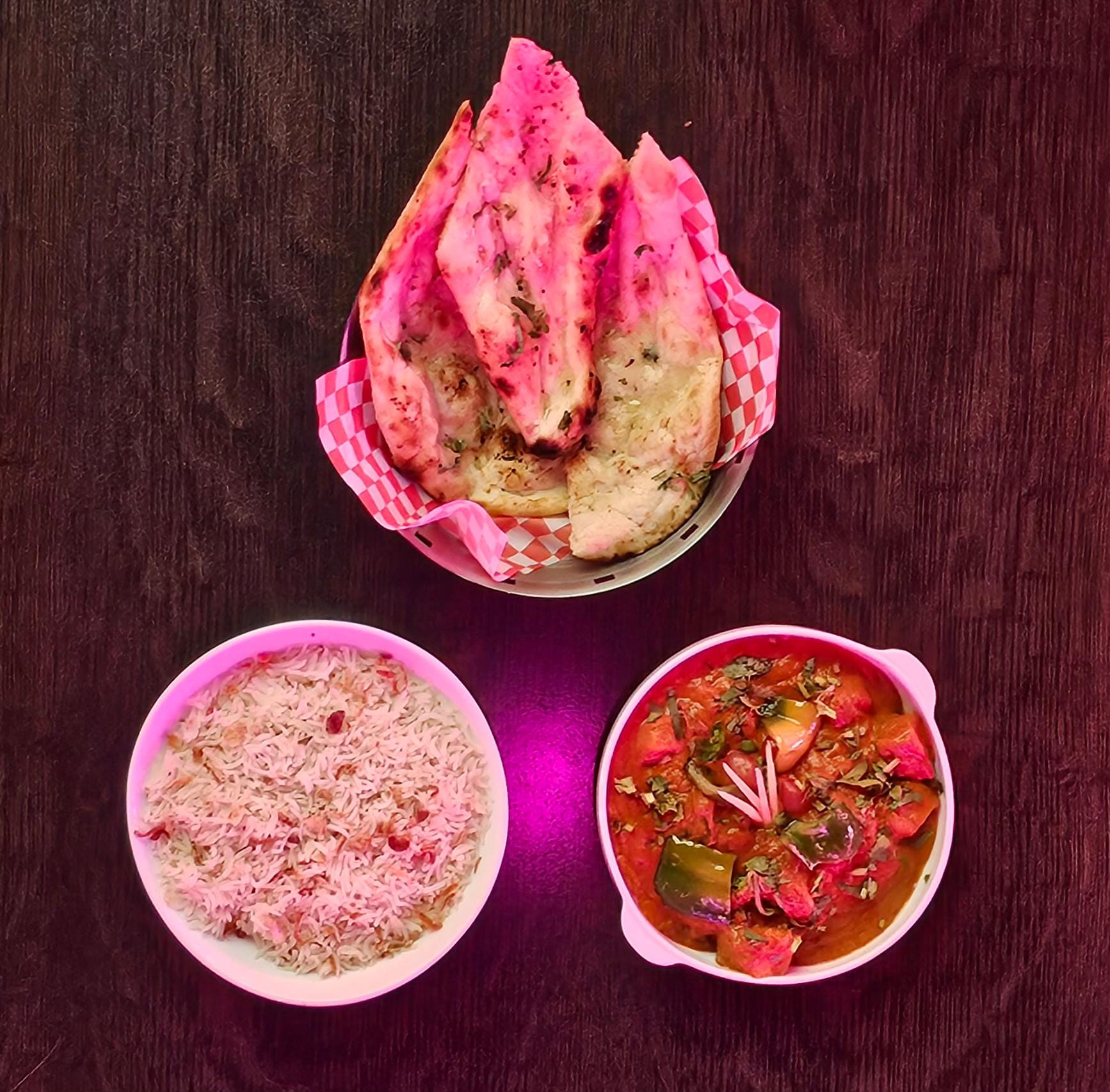 Combo Paneer Tikka with Basmati Rice & Garlic Naan – Authentic Indian Veg Meal image