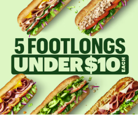 5 Classic Subs Under $10 each!  image