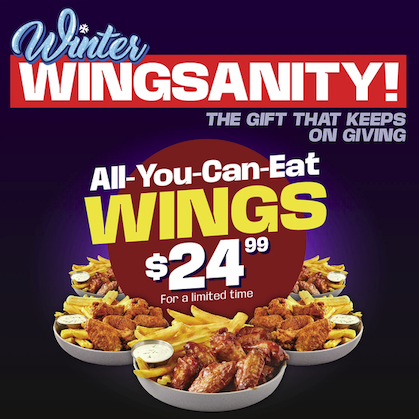 WINTER WINGSANITY - ALL YOU CAN EAT WINGS! image