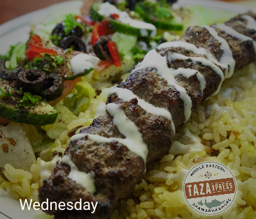 Wednesday Kofta / Kebab Plate image