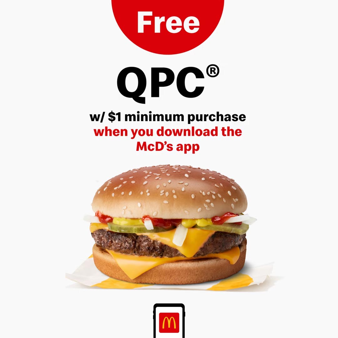 Free Quarter Pounder with Cheese (QPC®) image