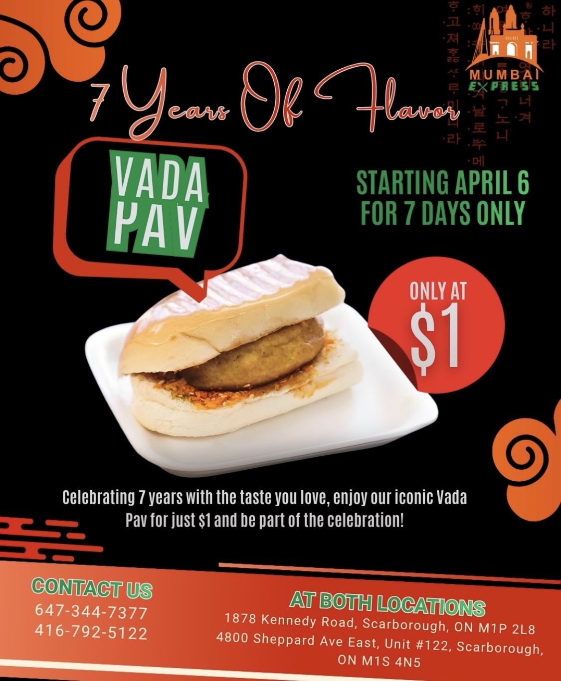 $1 Vada Pav image
