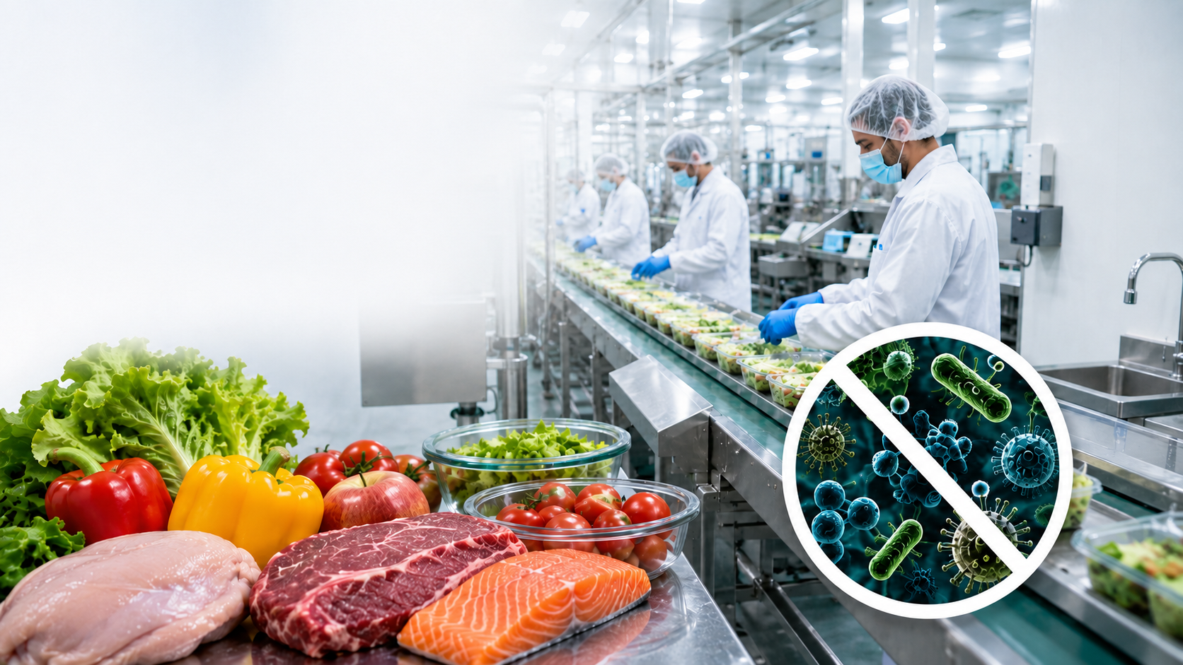Cómo prevenir la contaminación microbiológica en plantas de alimentos