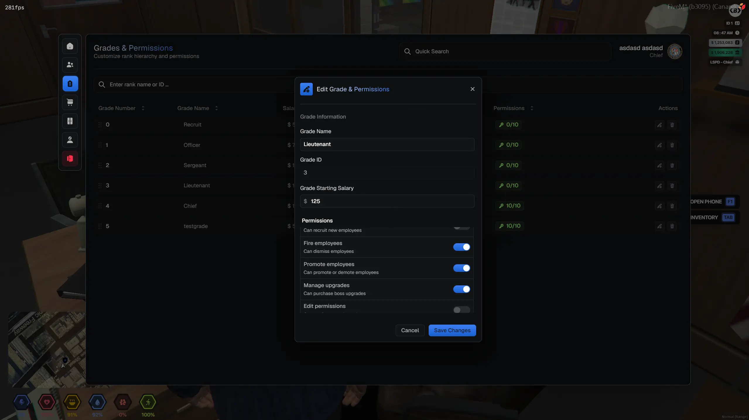 Grades & Permissions