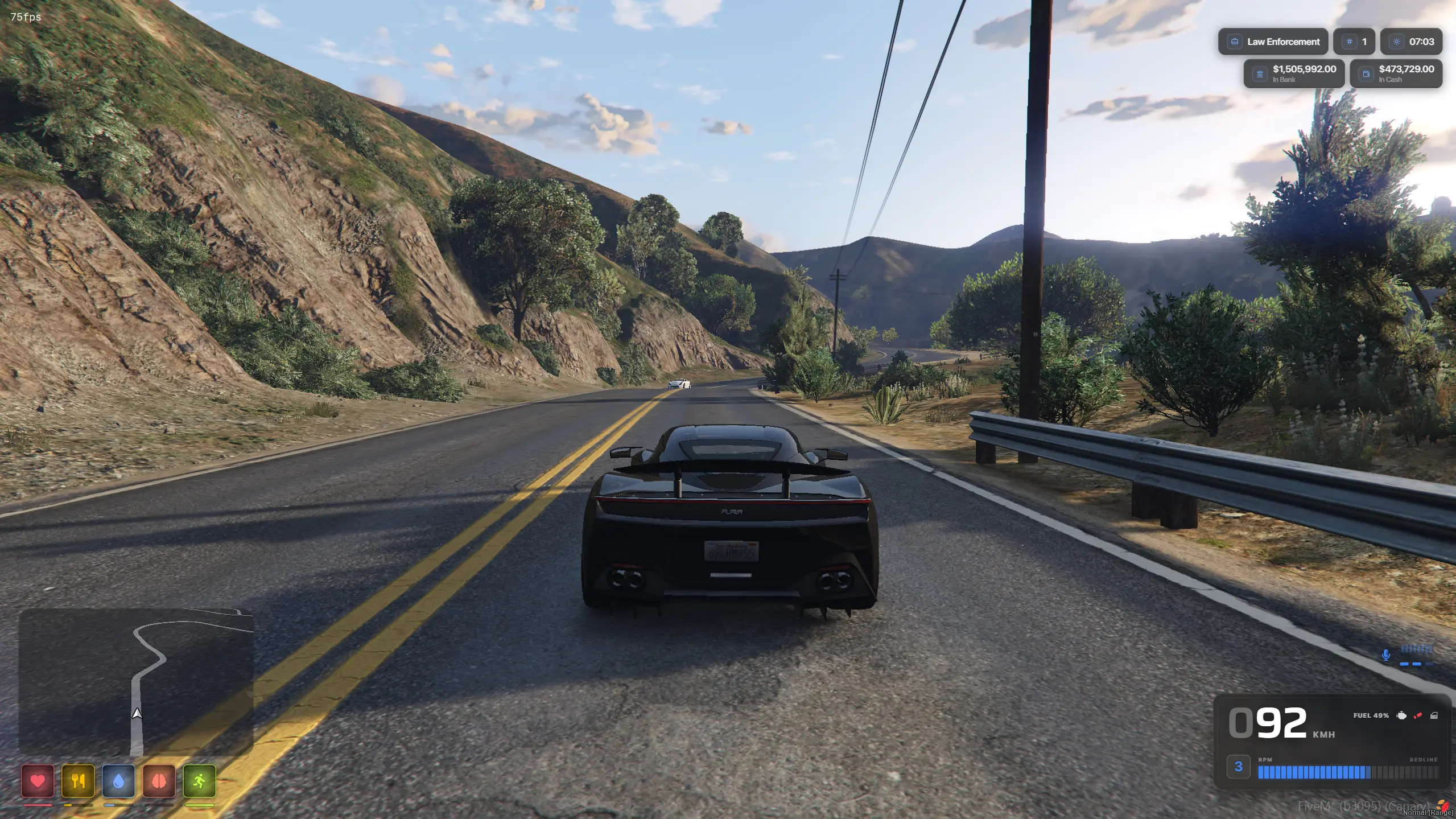 Styling Combo #2 - Flat Bar + Minimal Status Icons