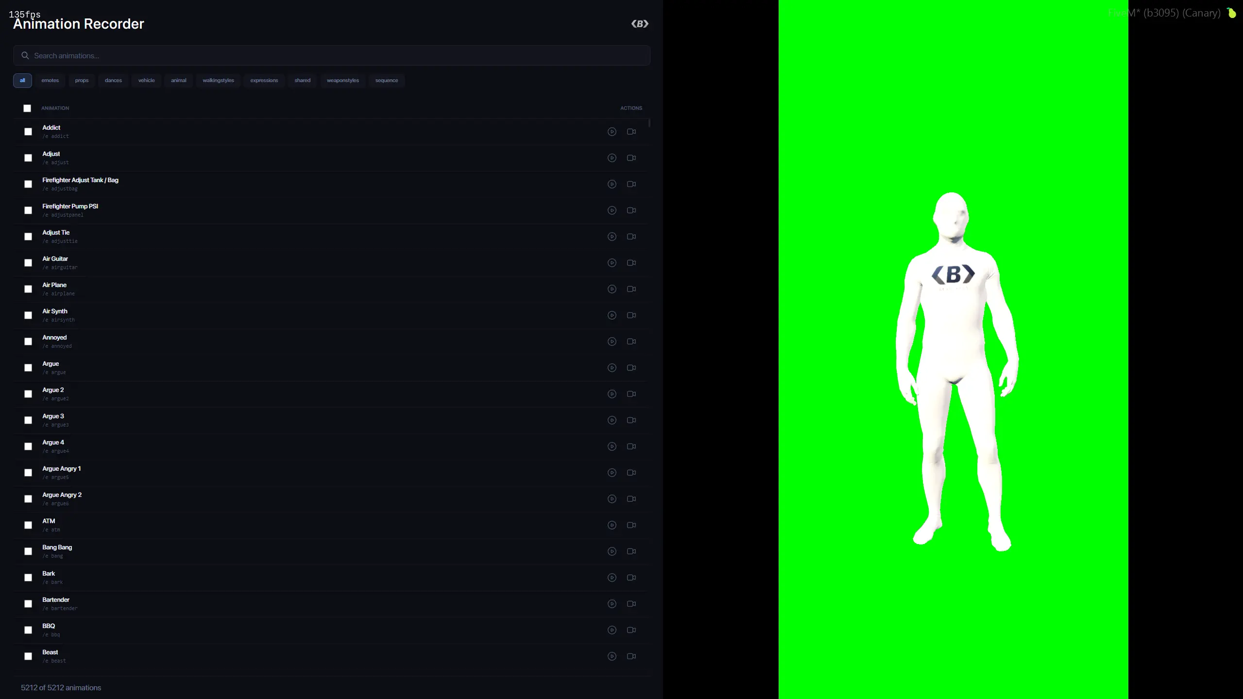 Animation Recorder Interface