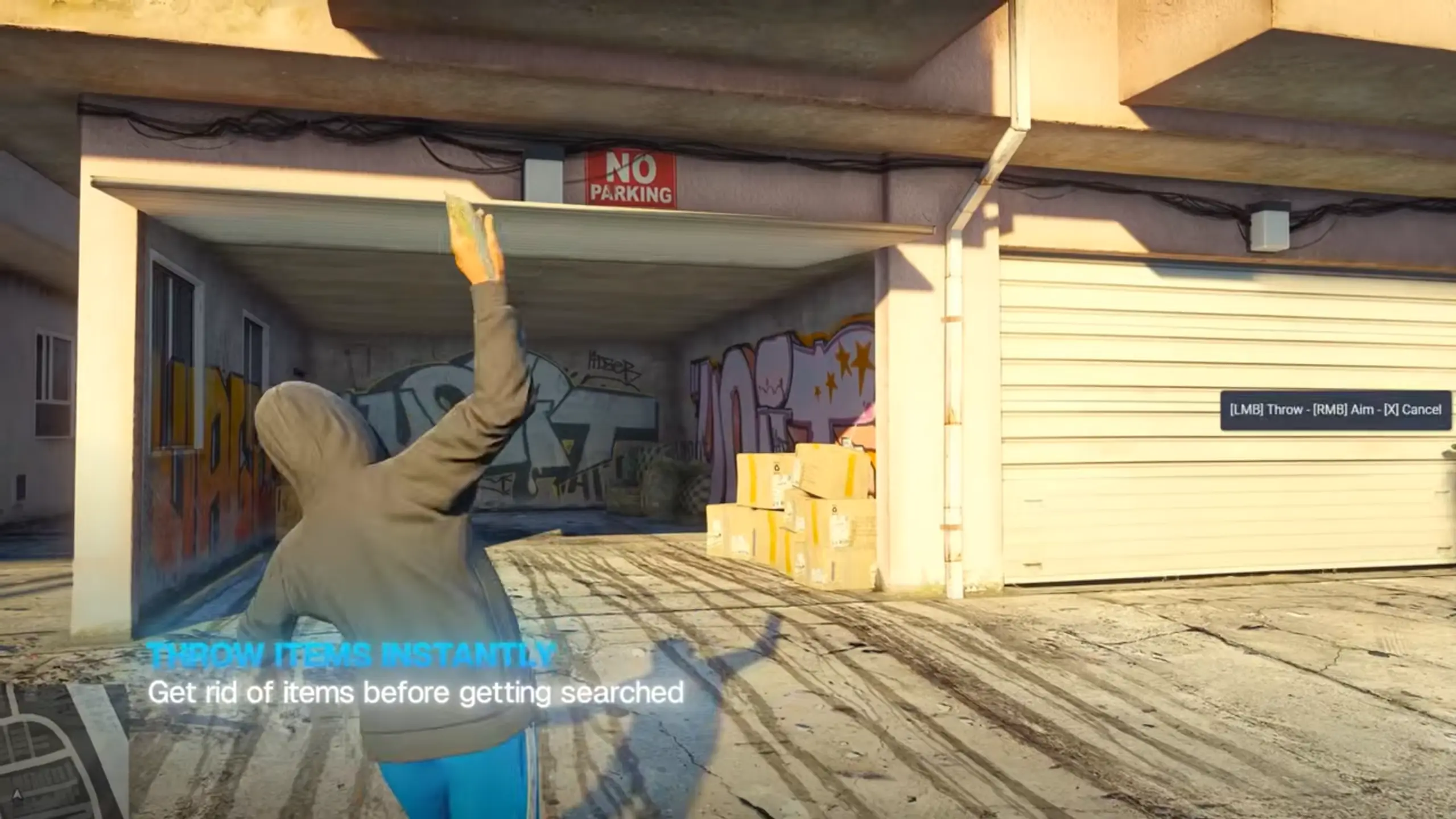 Throw Items Instantly