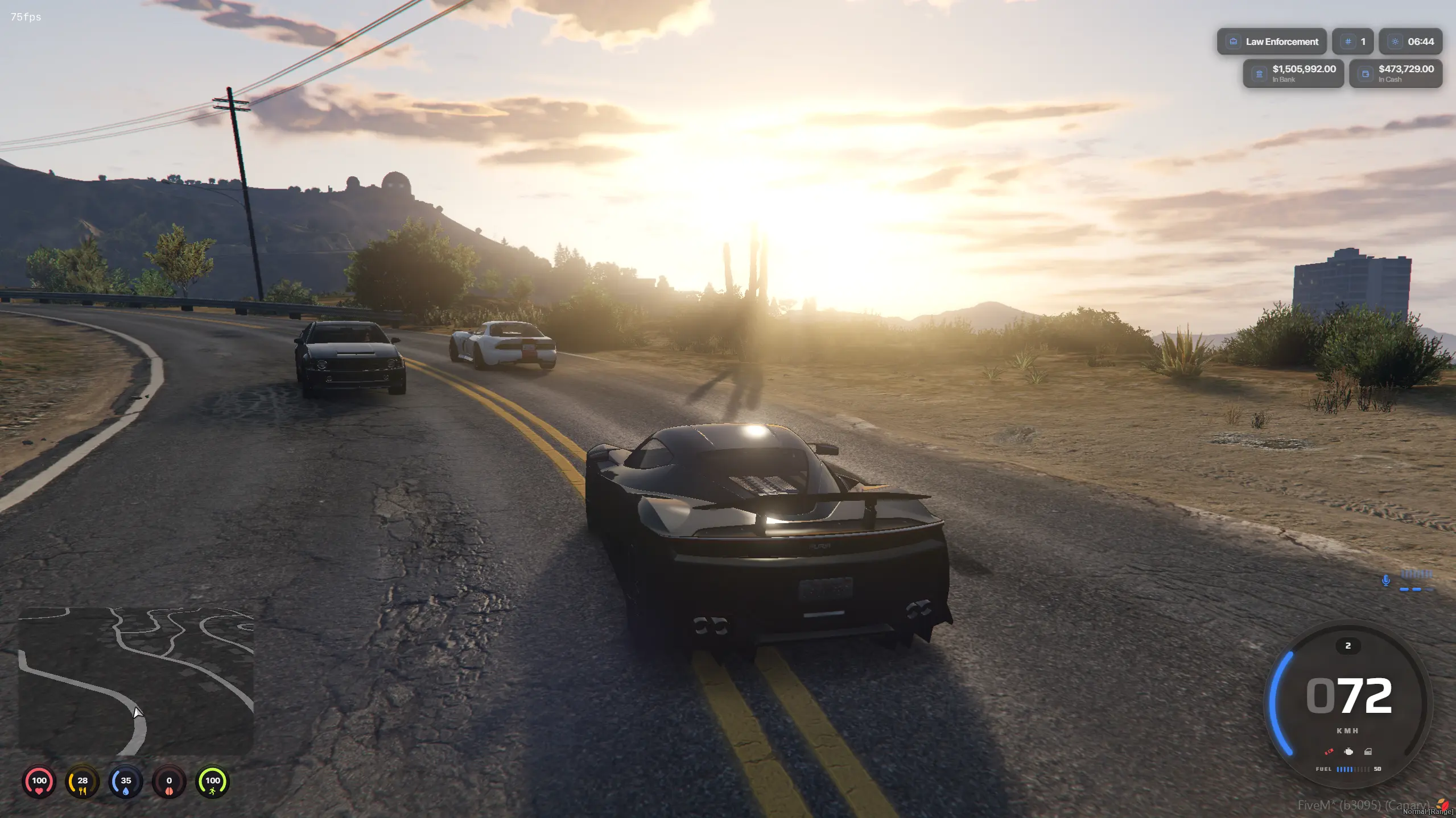 Styling Combo #3 - Round Basic + Compact Status Row